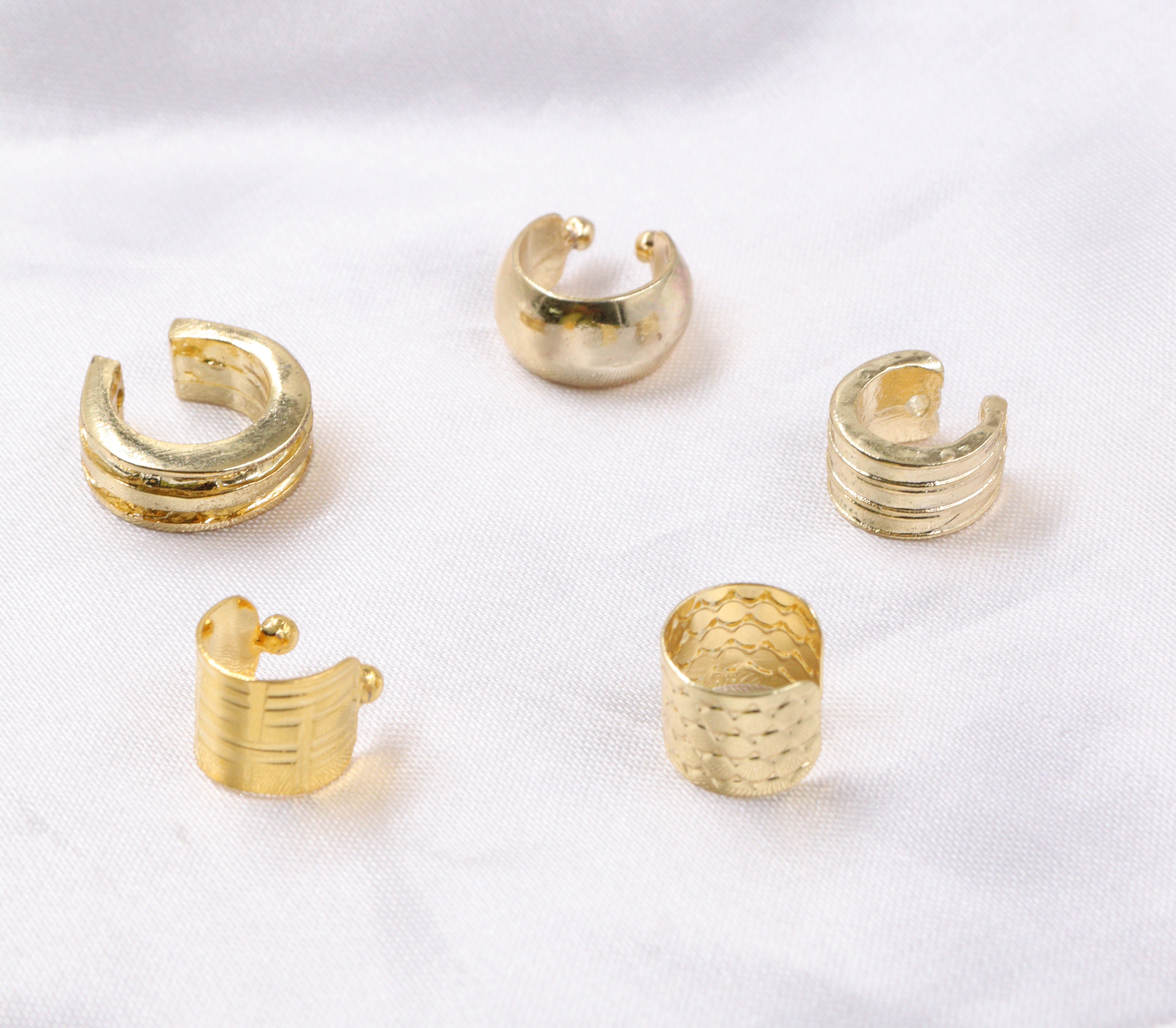 EARCUFF VARIOS BAÑO DE ORO