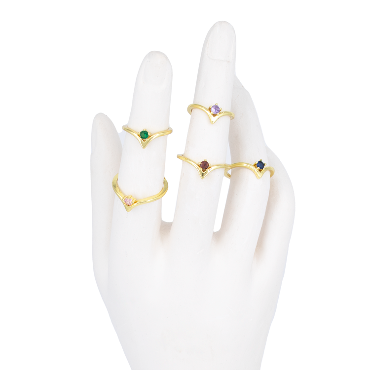 ANILLOS EN RODIO SENCILLOS