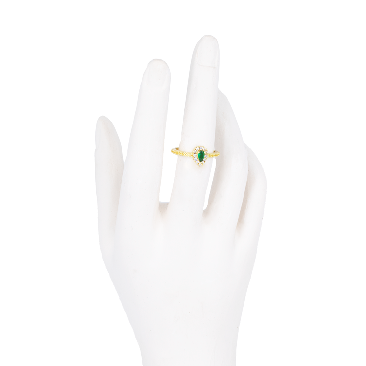 ANILLOS EN RODIO TIPO GOTA