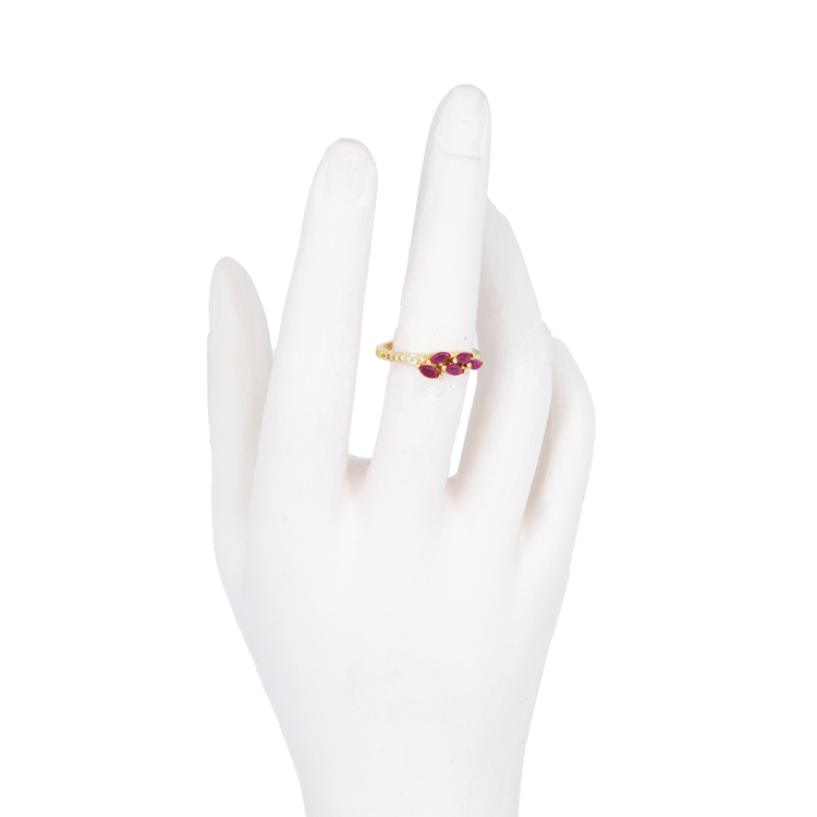 ANILLOS EN RODIO HOJA