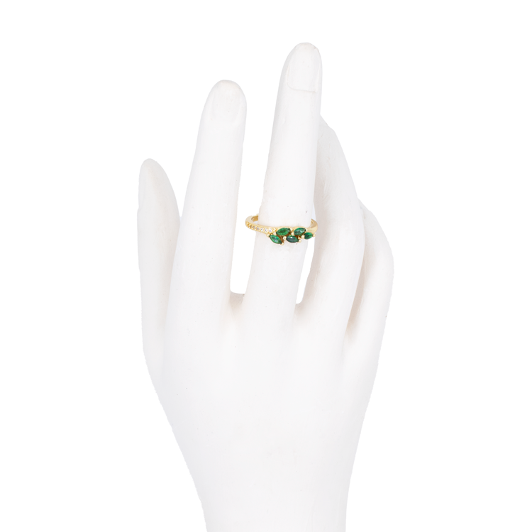 ANILLOS EN RODIO HOJA
