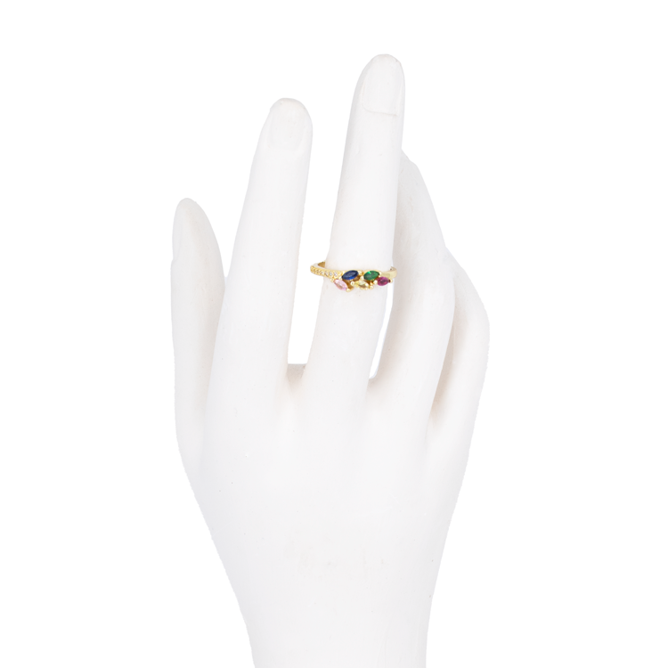 ANILLOS EN RODIO HOJA