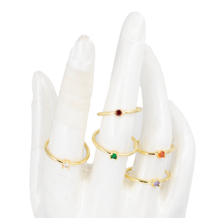 ANILLO SENCILLO BAÑO EN RODIO