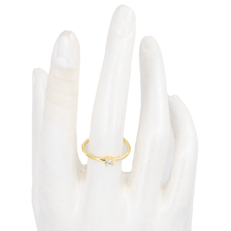 ANILLO SENCILLO BAÑO EN RODIO