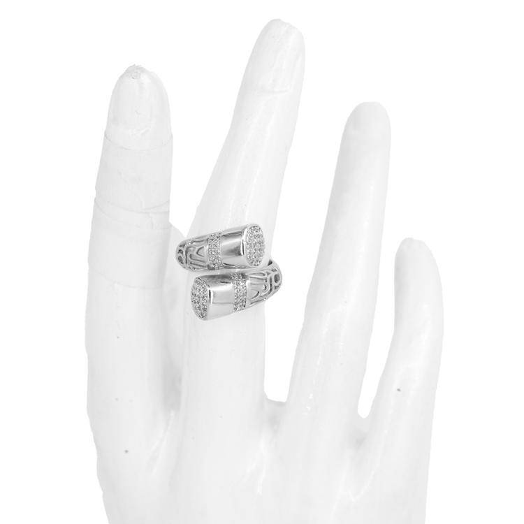 ANILLO CLEO DORADA BAÑO EN RODIO
