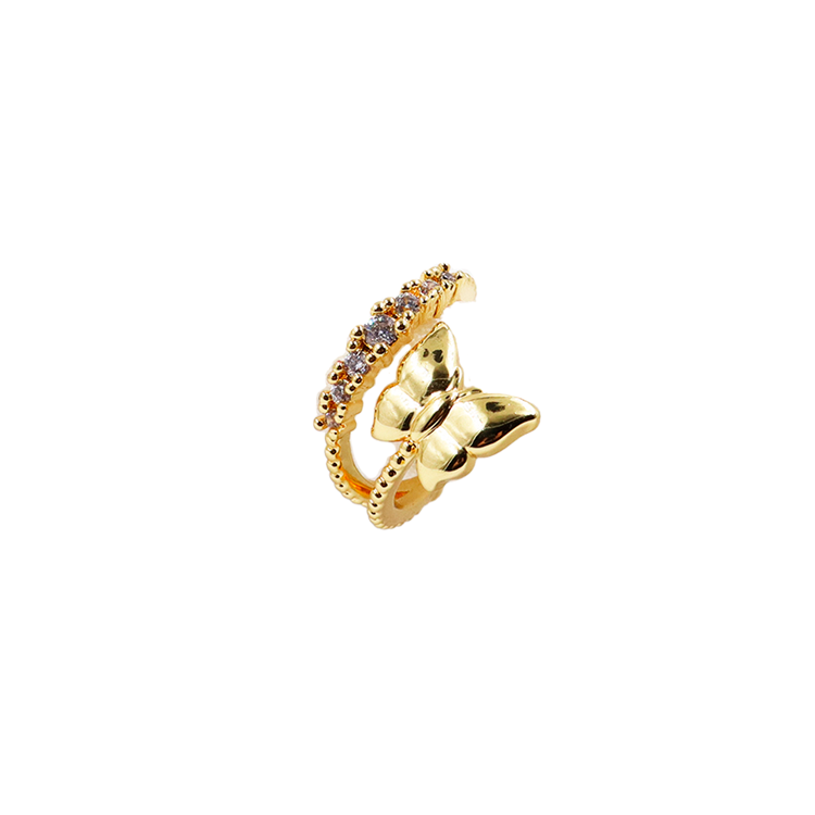 ANILLO HALF FINGER BAÑO EN RODIO