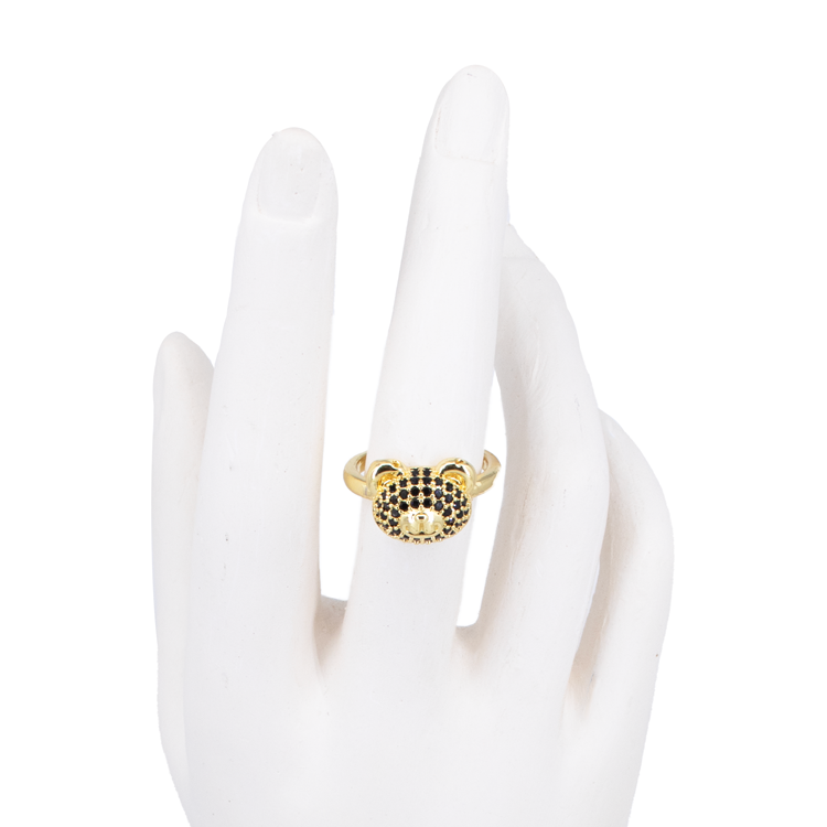 ANILLOS CARA DE OSOS EN RODIO