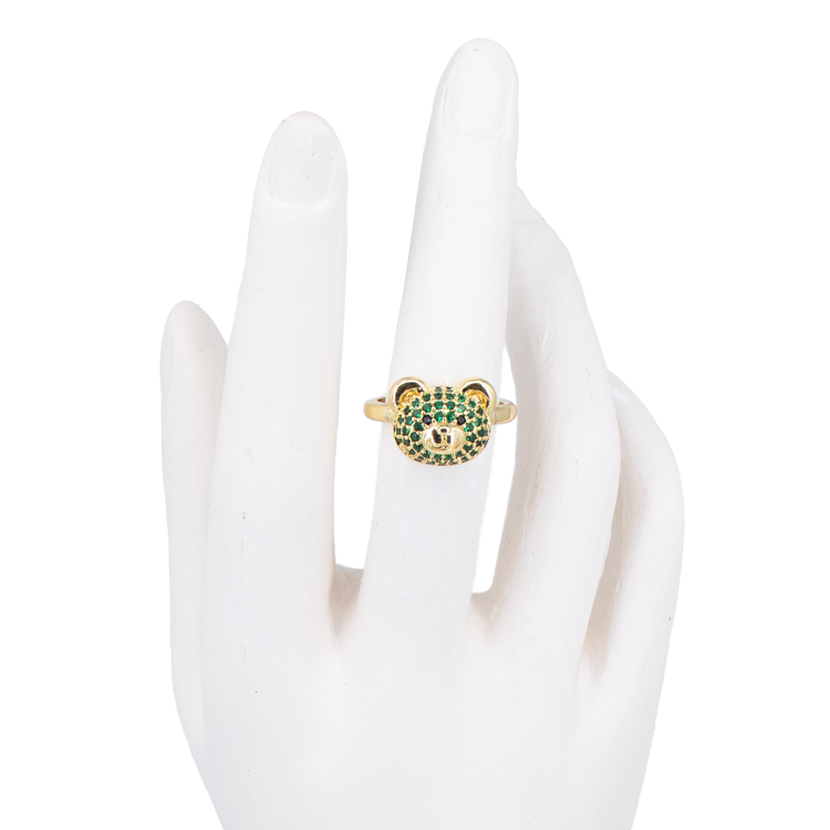 ANILLOS CARA DE OSOS EN RODIO
