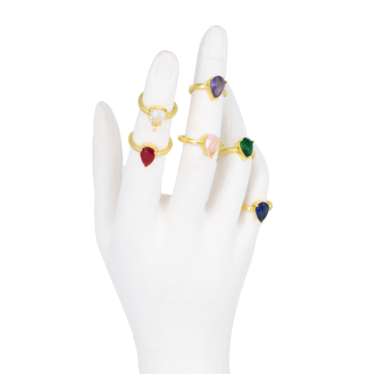 ANILLOS GOTA EN RODIO