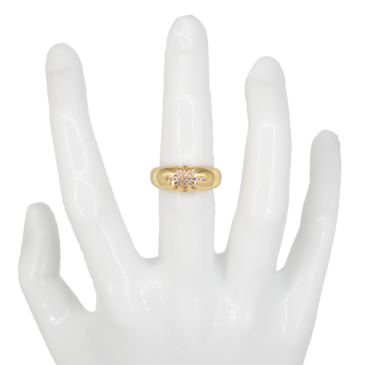 ANILLO EN RODIO ESTRELLA