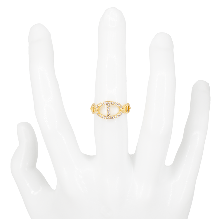 ANILLO EN RODIO GUCCI CHUNKY
