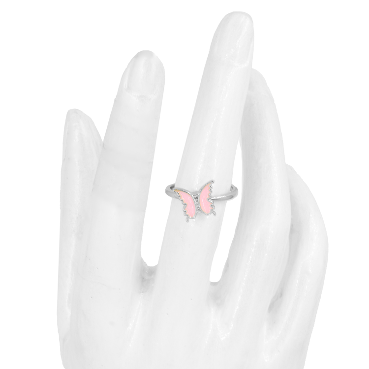 ANILLO MARIPOSA ANTIESTRES BAÑO EN RODIO