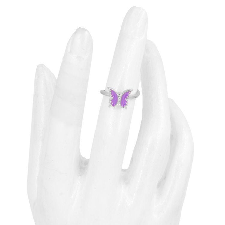 ANILLO MARIPOSA ANTIESTRES BAÑO EN RODIO