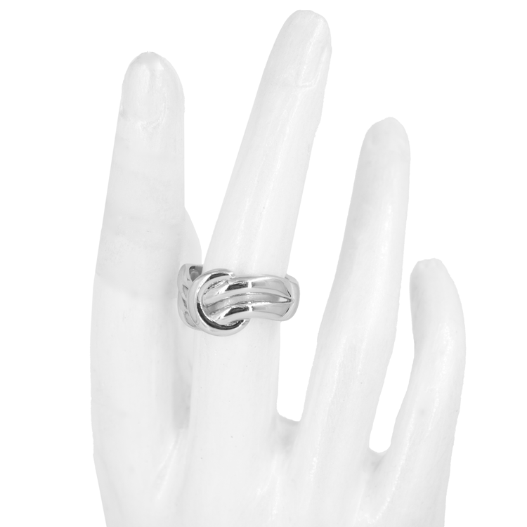 ANILLO LUNA BAÑO EN RODIO