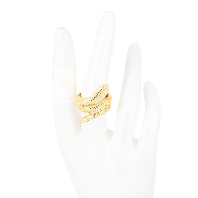 ANILLO SERPIENTE BAÑO EN RODIO