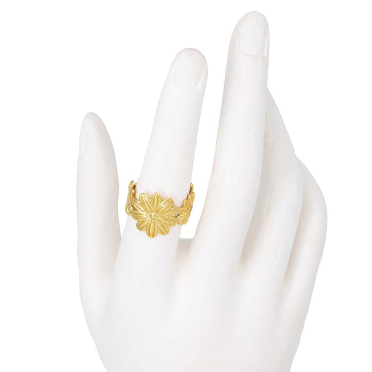 ANILLO CONEXIÓN FLORA BAÑO EN RODIO