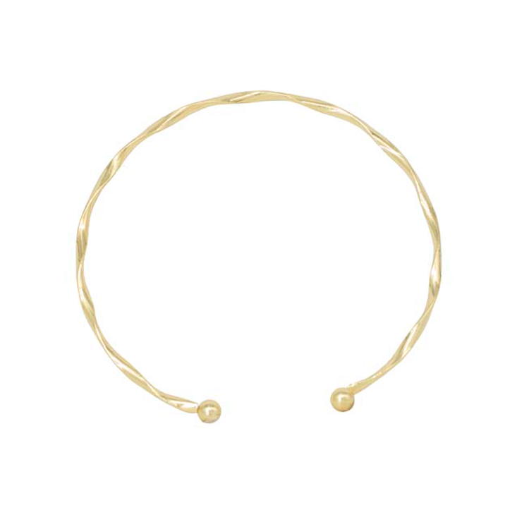 BRAZALETE ESPIRAL DELGADO BAÑO EN RODIO