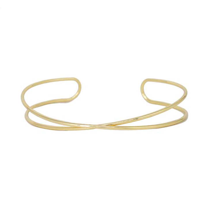 BRAZALETE DOBLE LINEA X BAÑO EN RODIO