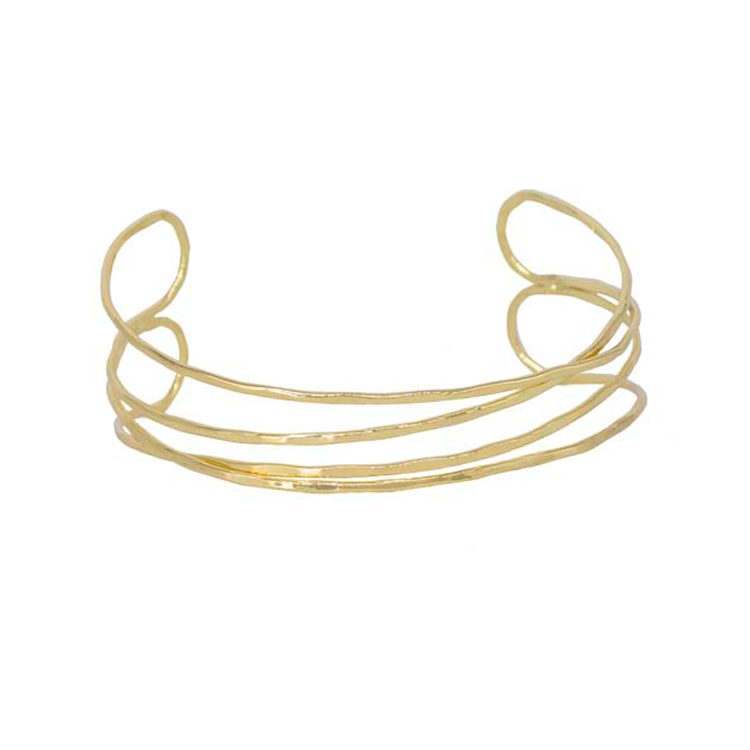 BRAZALETE MÍSTICA DORADO BAÑO EN RODIO