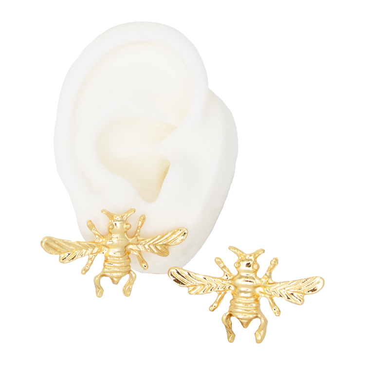 TOPO AVISPA DORADO BAÑO EN ORO