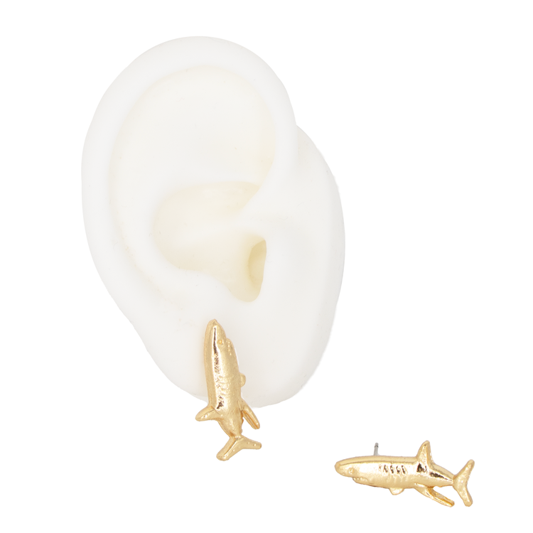TOPO TIBURONES DORADO BAÑO EN ORO