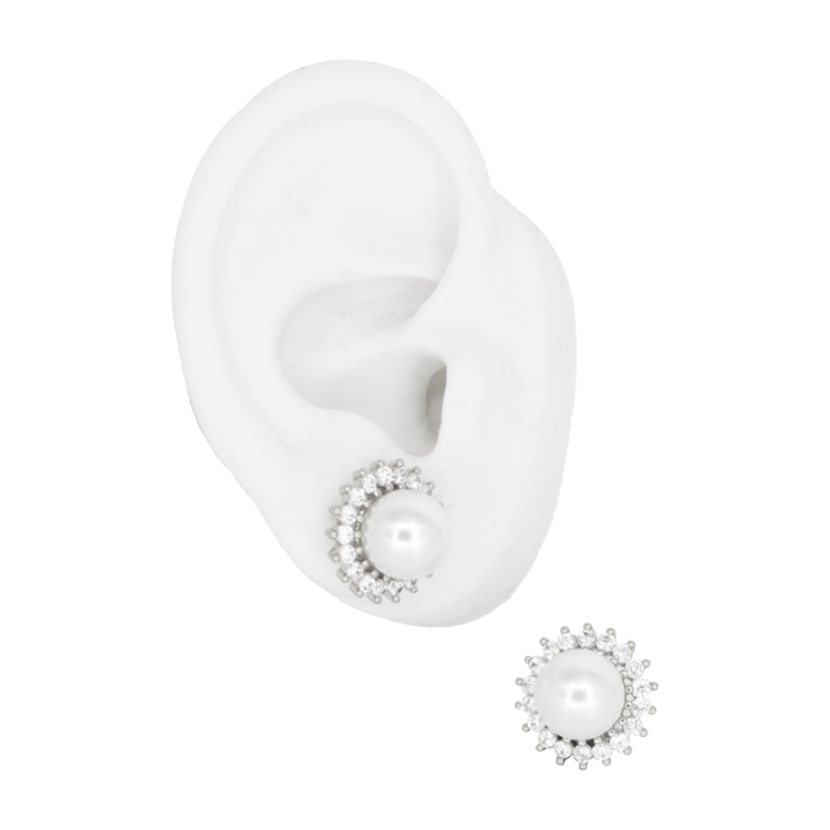 TOPO DIAMANTES SOBRE PERLADORADO BAÑO EN RODIO