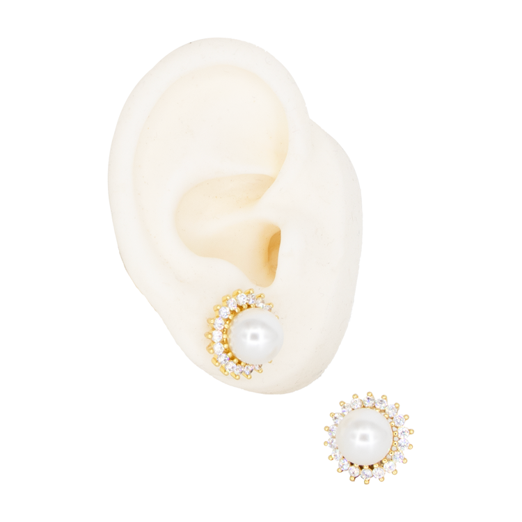 TOPO DIAMANTES SOBRE PERLADORADO BAÑO EN RODIO