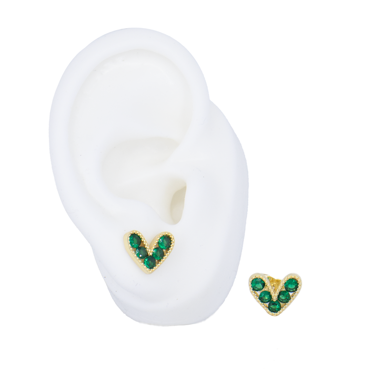 TOPO CORAZON CIRCONES BAÑO EN RODIO