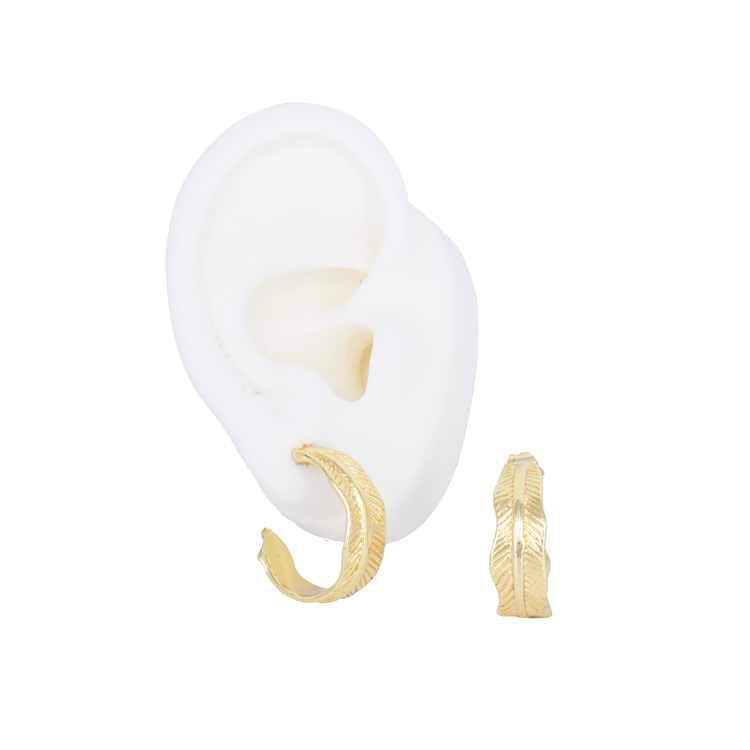 TOPO HOJA BAÑO EN RODIO