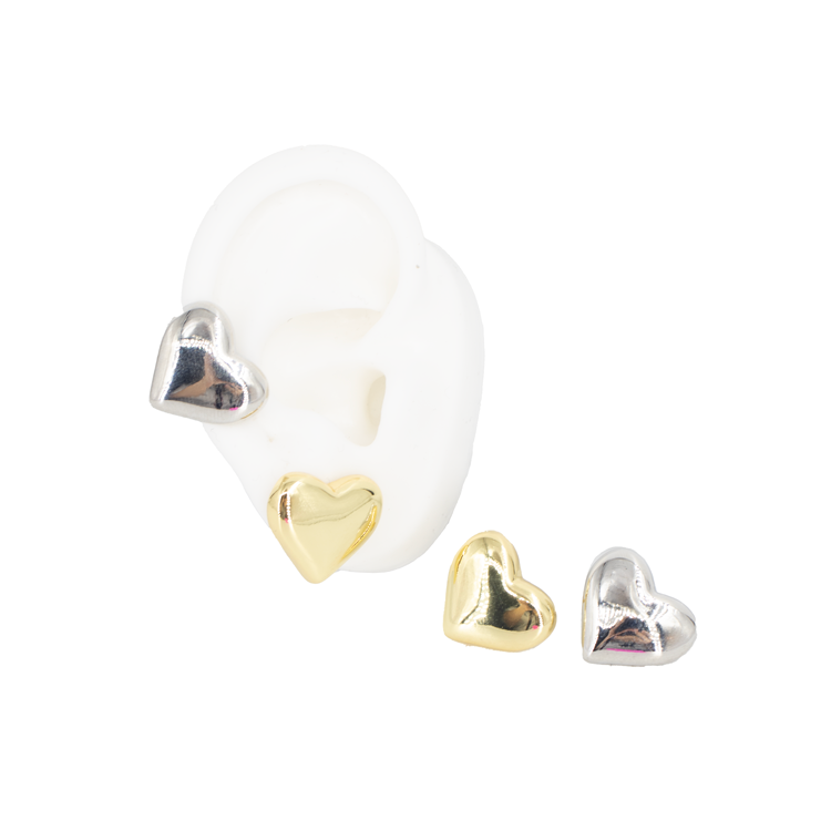 TOPO CORAZÓN PLANO BAÑO EN RODIO