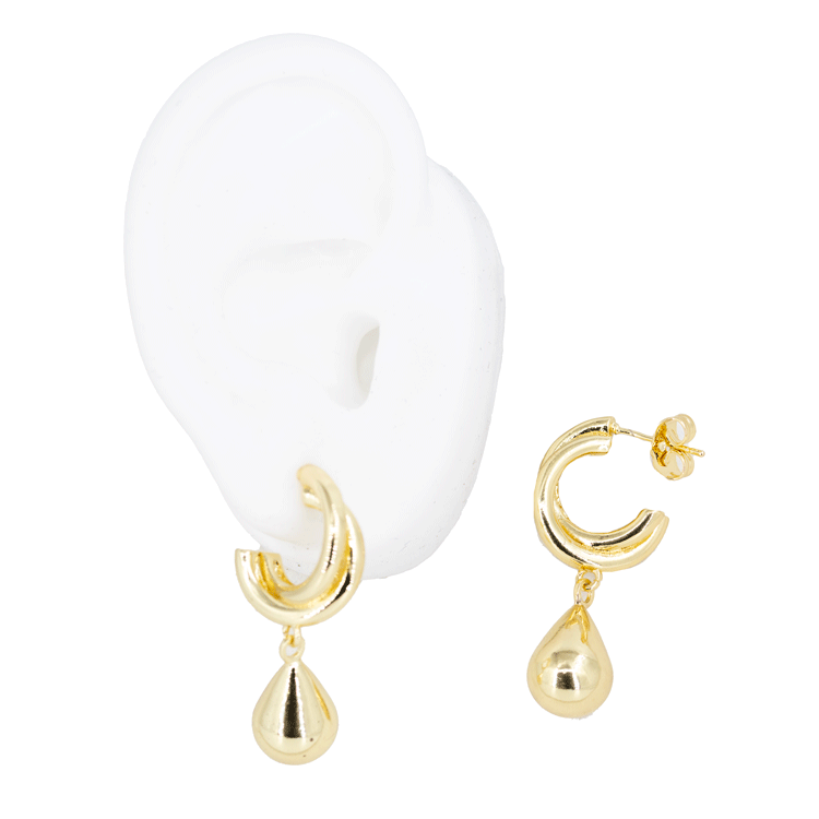 TOPO GOTA DORADO BAÑO EN RODIO