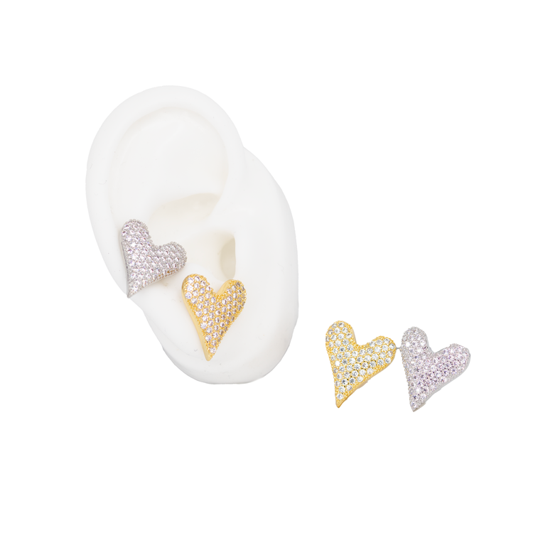 TOPO CORAZÓN PUNTA CIRCONADO BAÑO EN RODIO