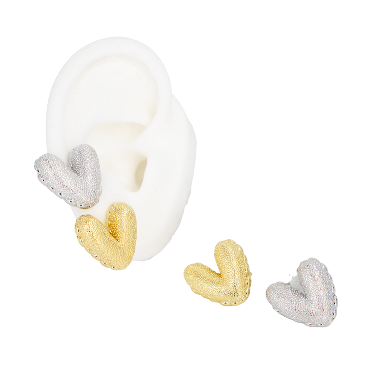 TOPO AZUCARADO CORAZÓN V BAÑO EN RODIO