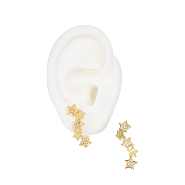 TOPO ESTRELLAS BAÑO EN RODIO CR-913