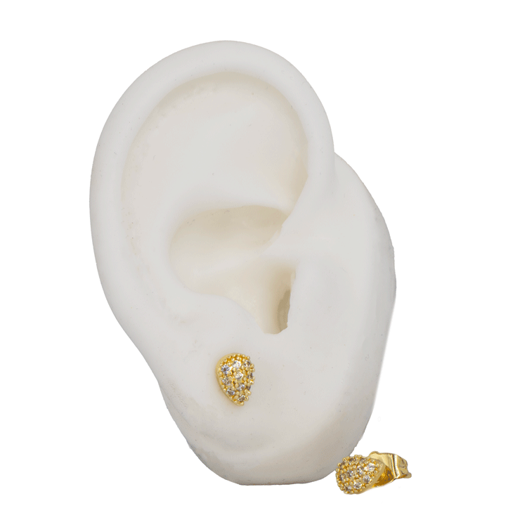 TOPO GOTA CIRCONES BAÑO EN RODIO