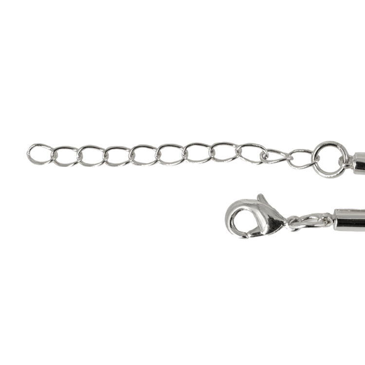 CADENA CHOKER ESLABON DORADA BAÑO DE RODIO