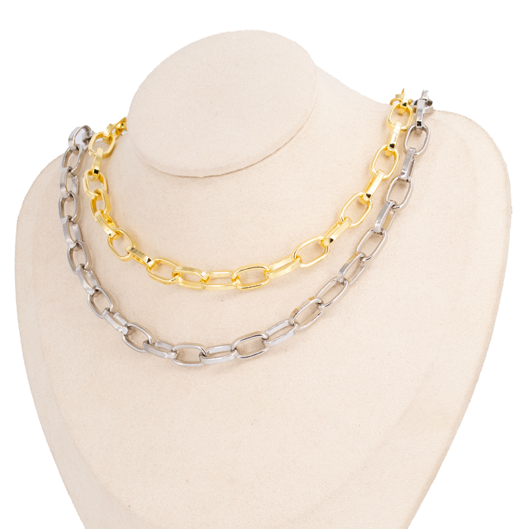 CADENA CLICK GRANDE BAÑO DE RODIO