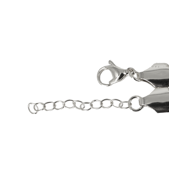 CADENA TIPO SERPIENTE 4MM PLATEADA  PLANA BAÑO EN RODIO