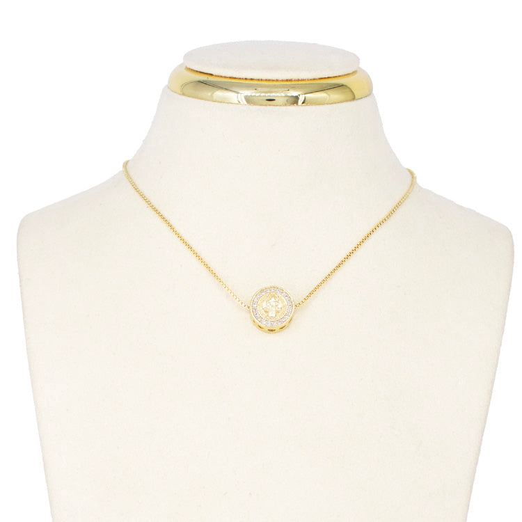 DIJE SAN BENITO CIRCONADO BAÑO EN RODIO