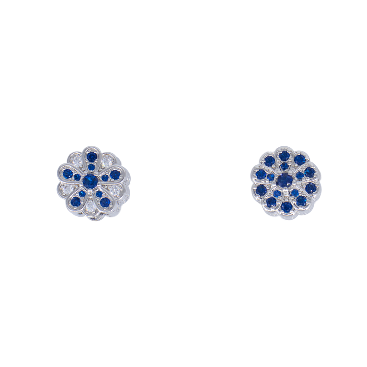 DIJE CHARM PANDORA FLOR PLATEADA EN RODIO