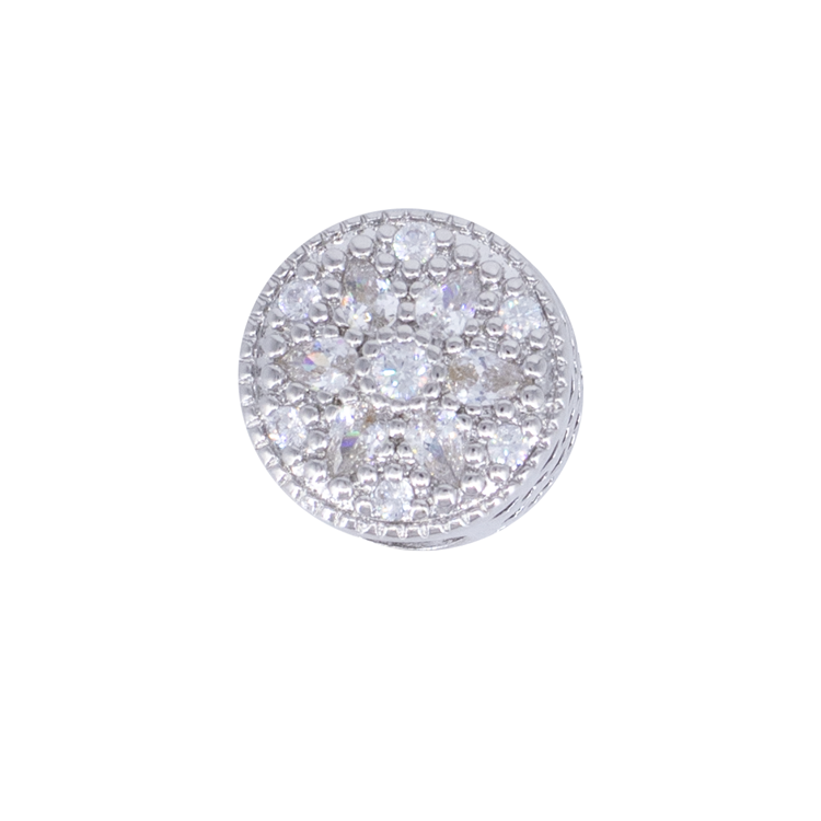 CHARM DIJE PANDORA CIRCULO PLATEADO EN RODIO