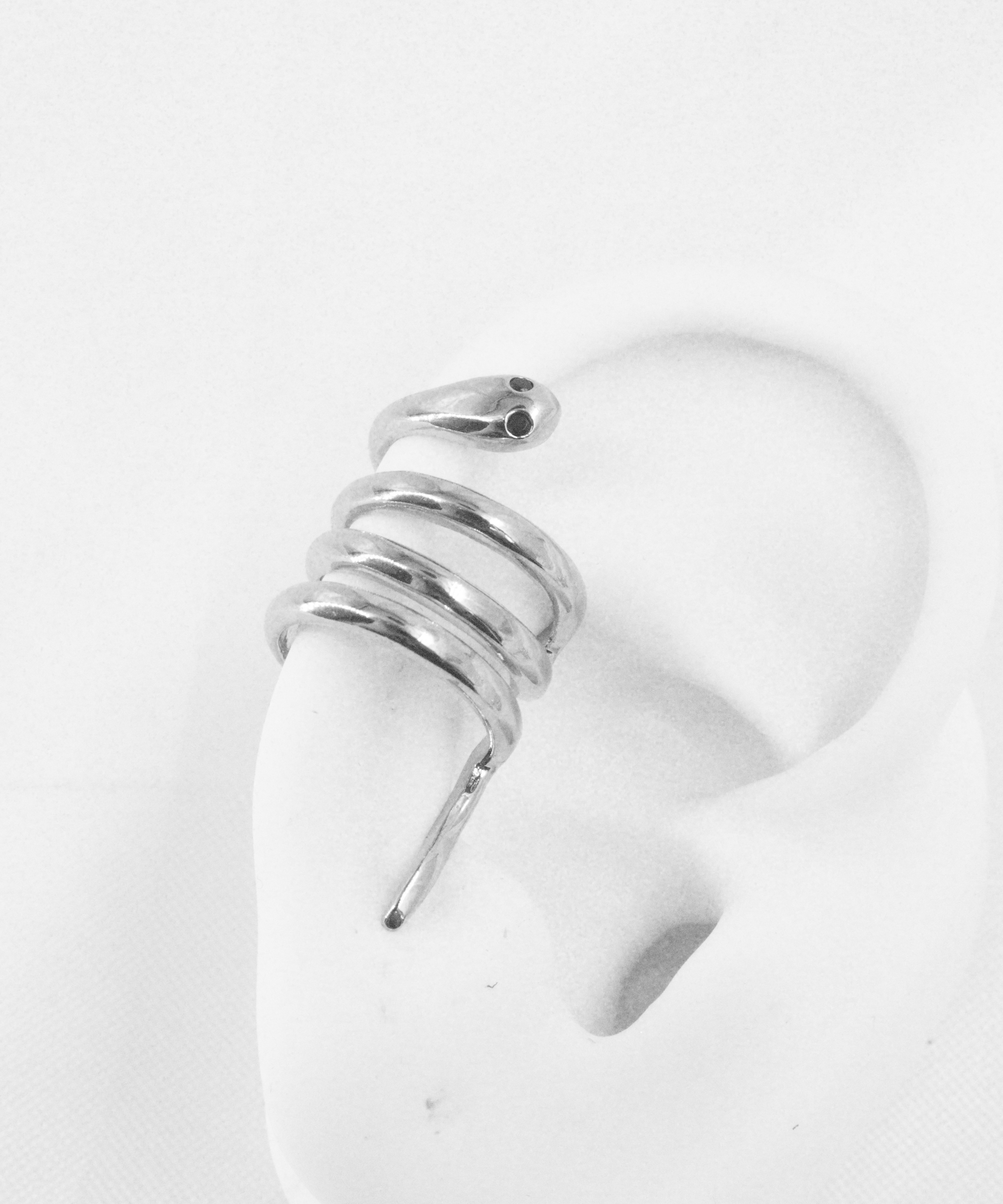EARCUFF SERPIENTE EN RODIO
