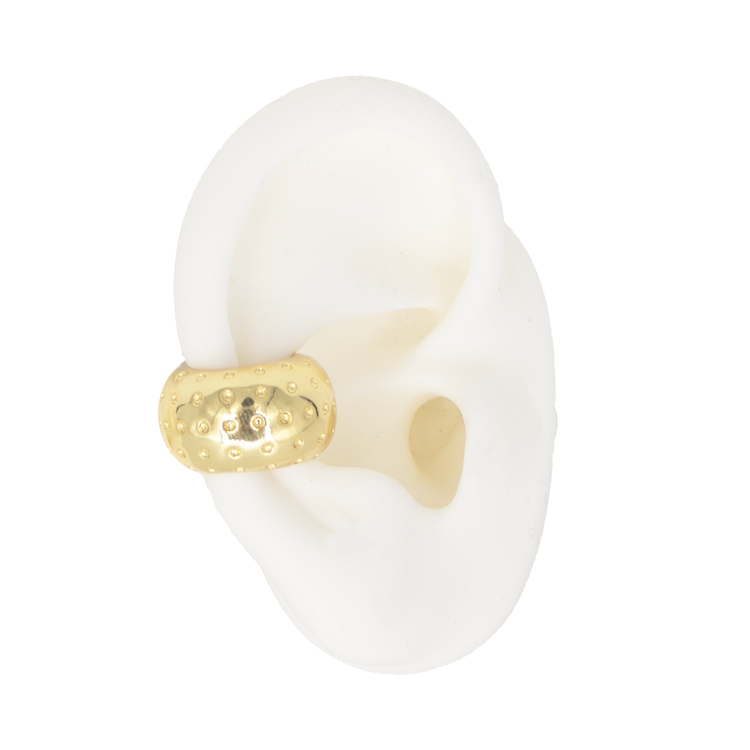 EARCUFF PUNTILLISMO BAÑO EN RODIO
