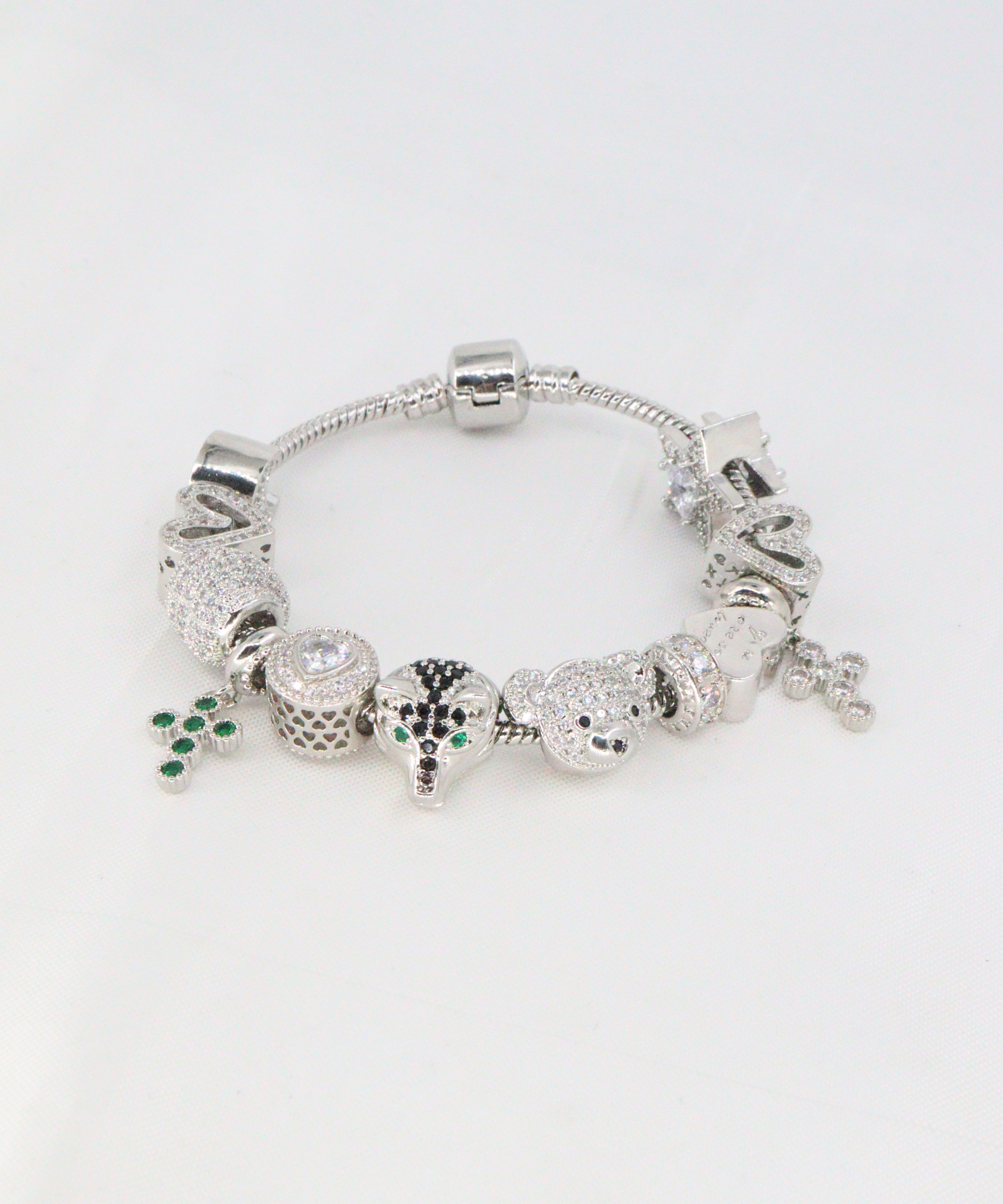 PULSERA PANDORA (no le sirven los dijes de atornillar) BAÑO EN RODIO
