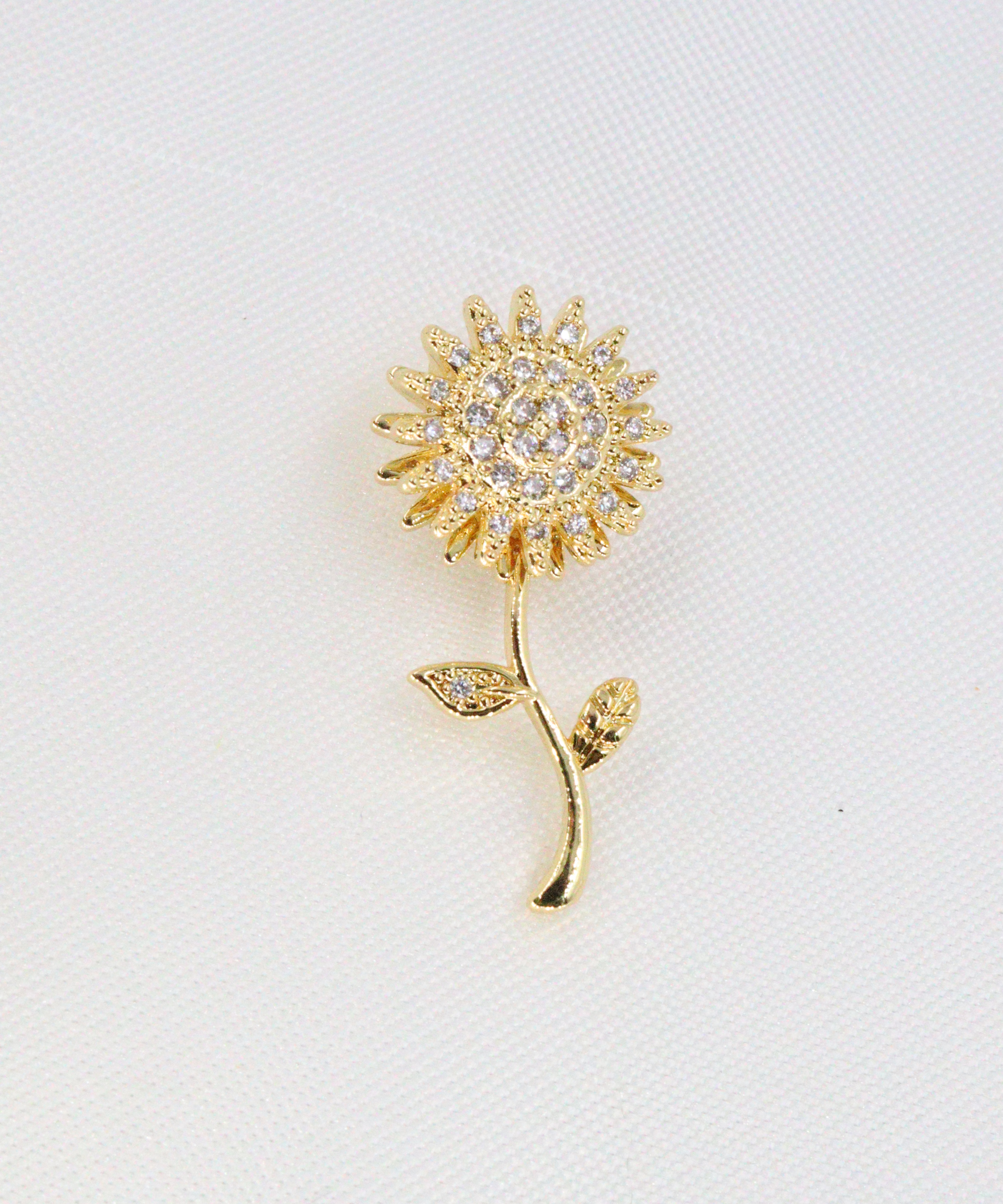 DIJE GIRASOL ANTIESTRES GRANDE EN RODIO