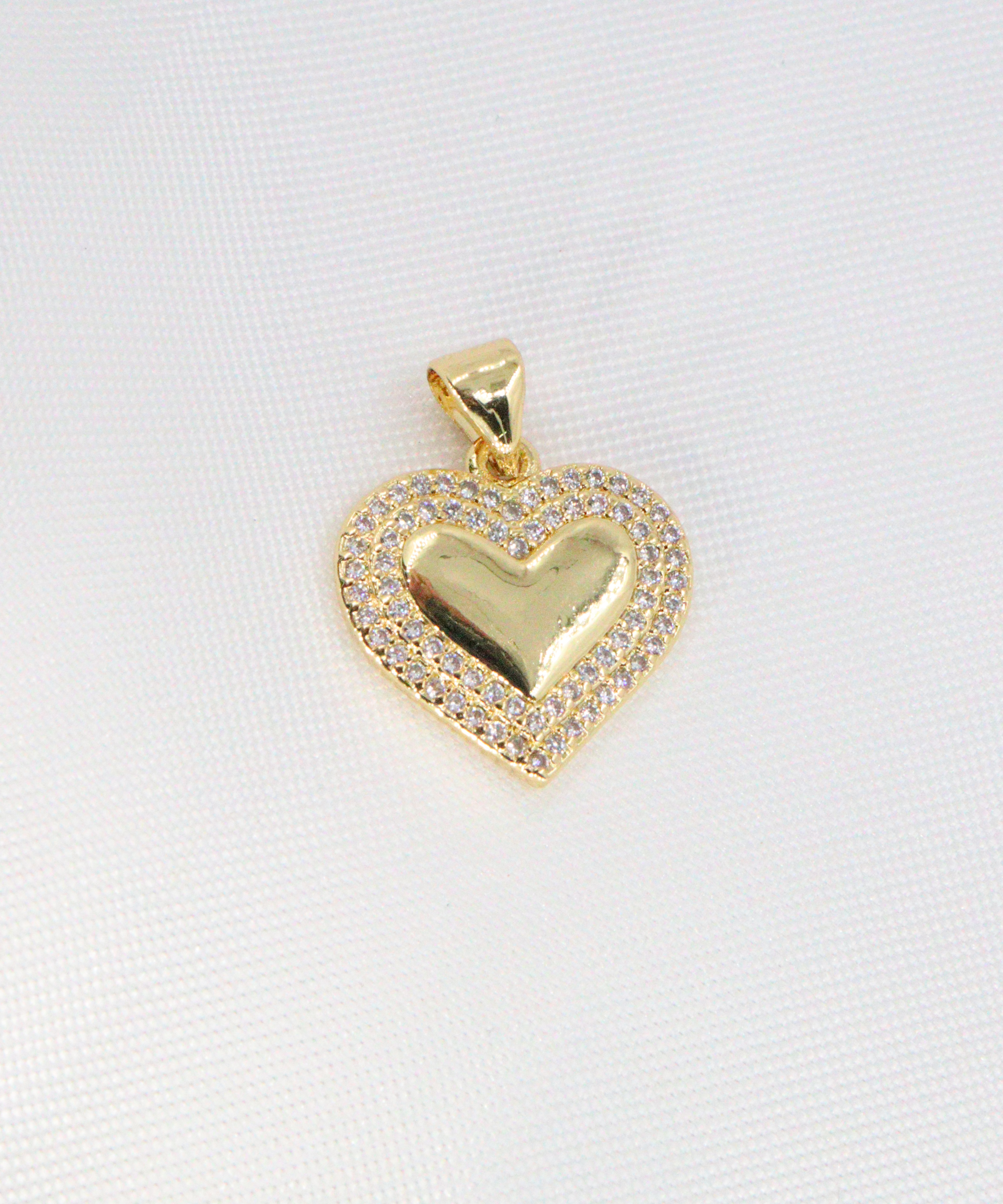 DIJE CORAZÓN EN RODIO