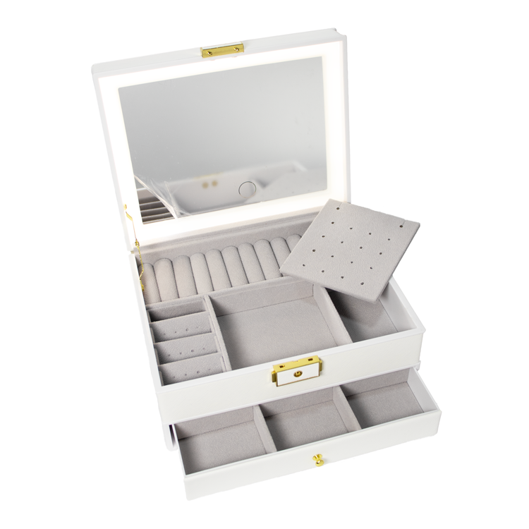 JOYERO VANITY GLOW BLANCO