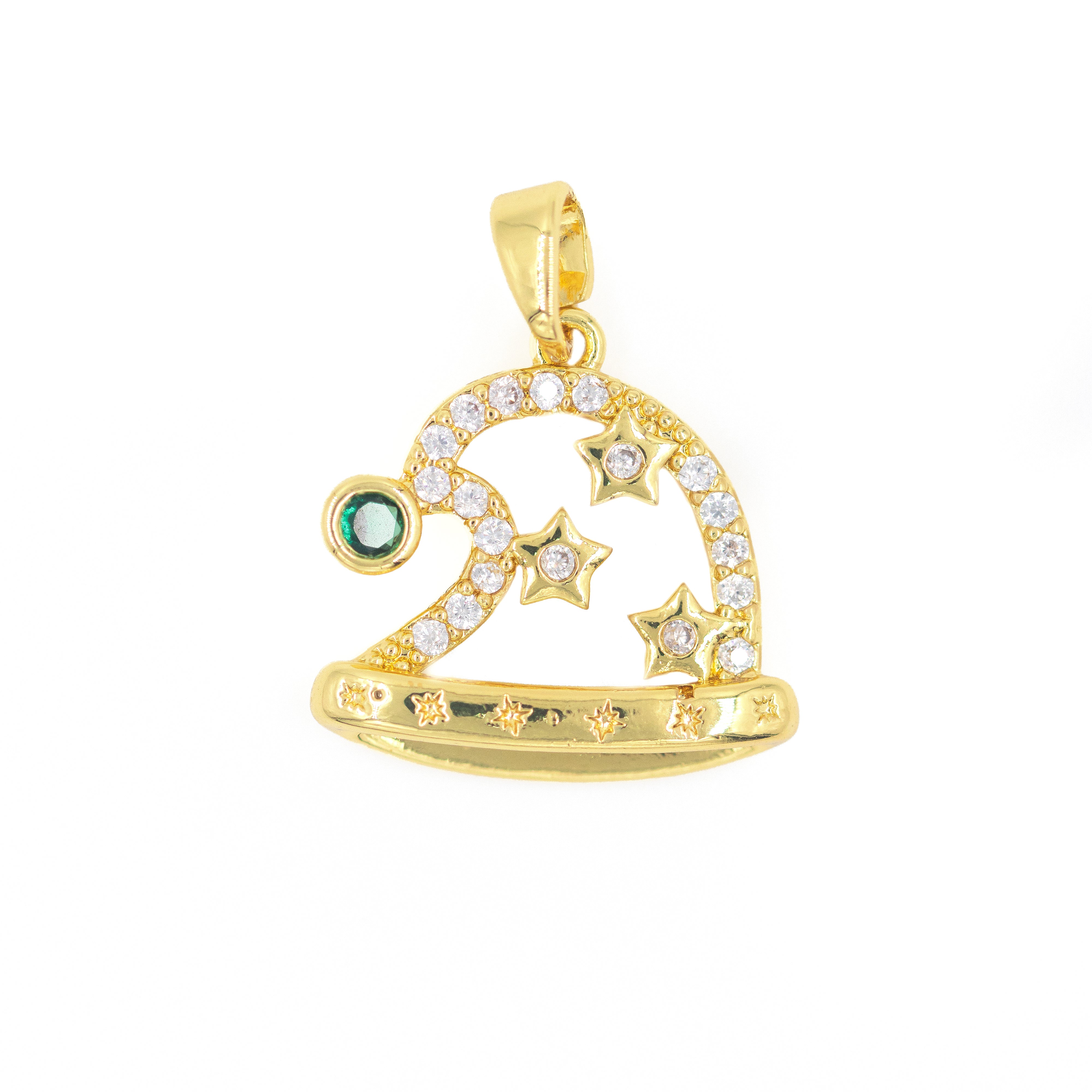 DIJE GORRO DE NAVIDAD BAÑO EN RODIO