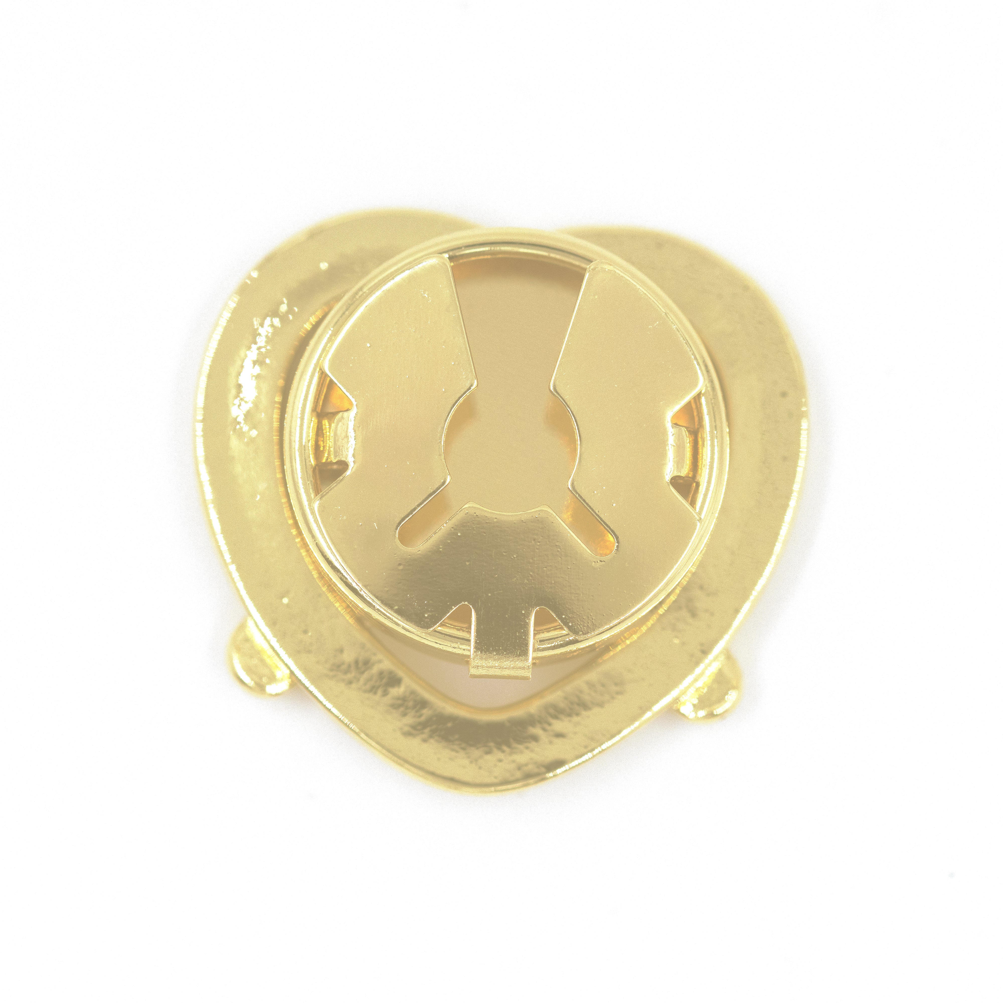 PIN CORAZÓN PRETZEL BAÑO EN RODIO