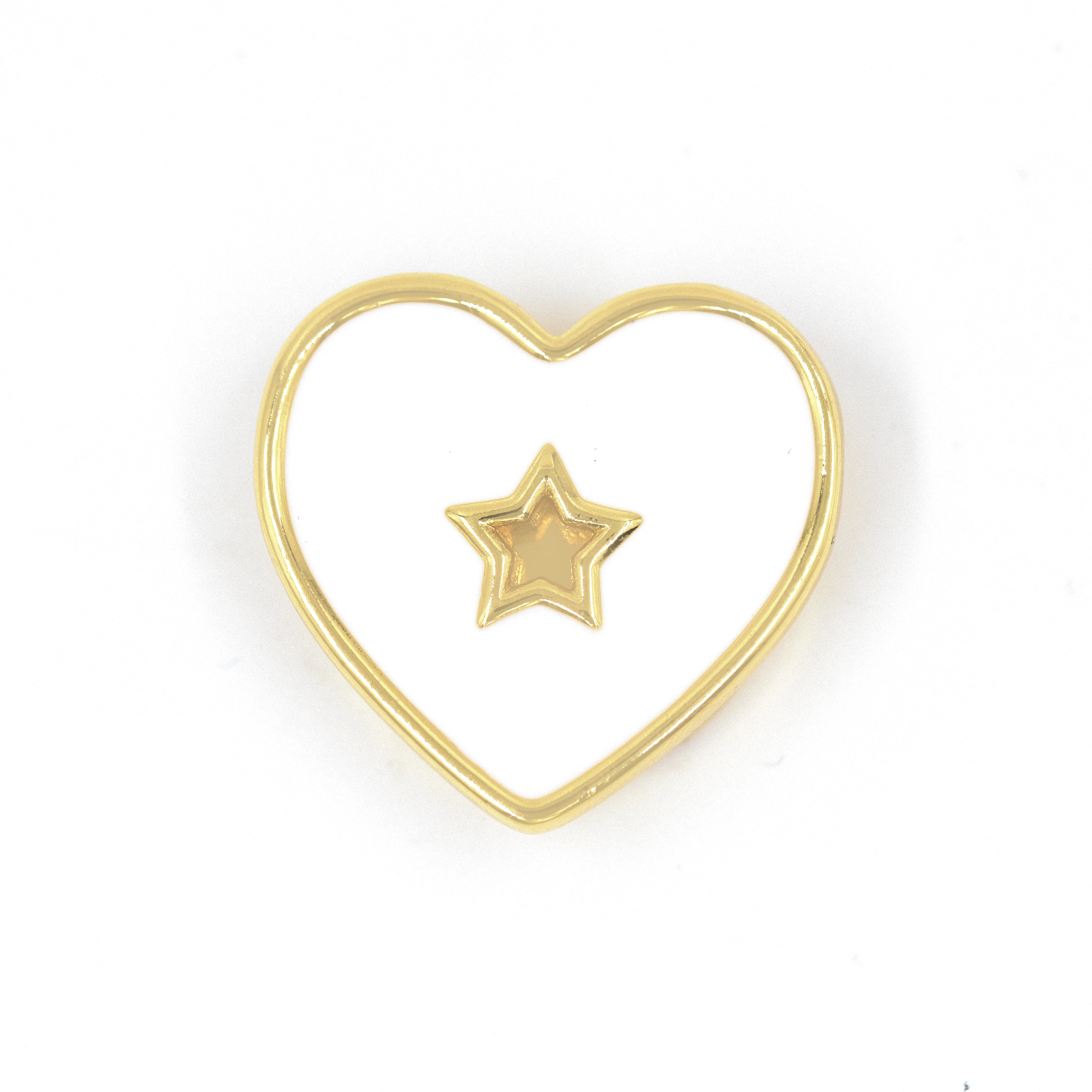 PIN CORAZÓN BAÑO EN RODIO